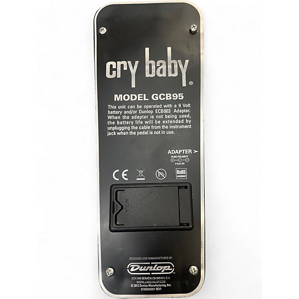 Used Dunlop GCB95 Original Crybaby Wah Effect Pedal