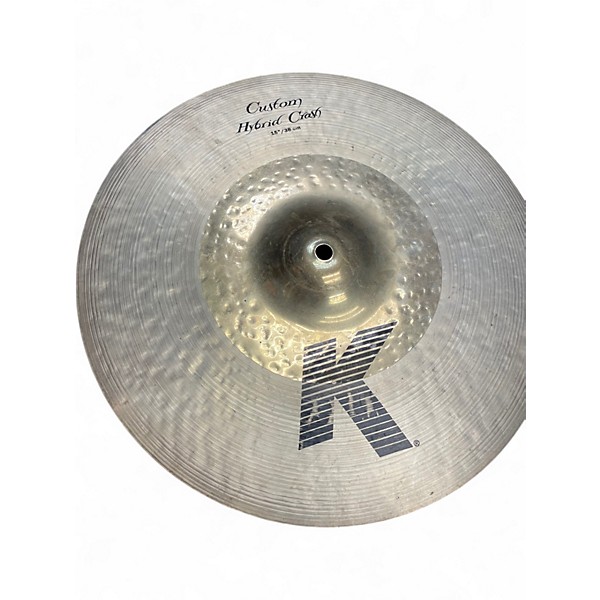 Used Zildjian 15in K Custom Hybrid Crash Cymbal