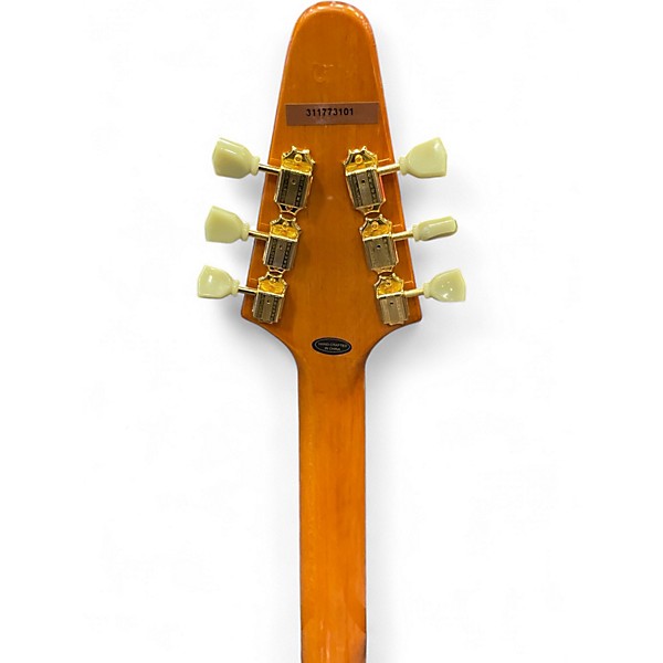 Used Epiphone Korina Flying V Mahogany Electric Bass Guitar