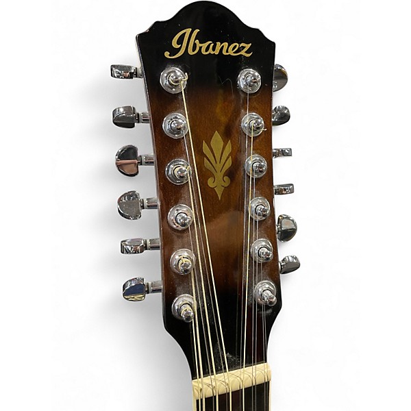 Used Ibanez AEG1812II DARK VIOLIN SUNBURST 12 String Acoustic Electric Guitar