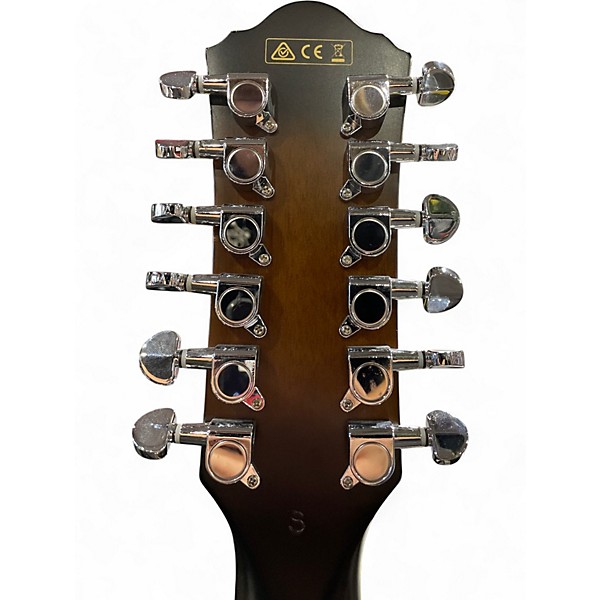 Used Ibanez AEG1812II DARK VIOLIN SUNBURST 12 String Acoustic Electric Guitar