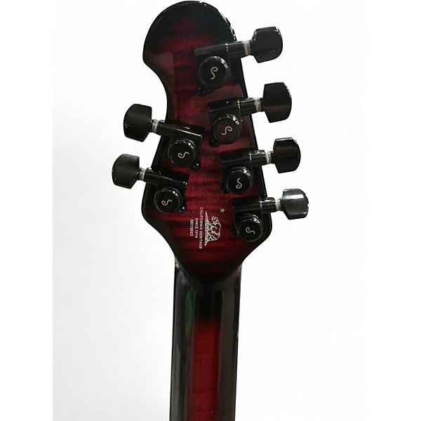 Used Ernie Ball Music Man John Petrucci BFR Majesty 6 Quilt Top Electric Guitar RED NEBULA Solid Body Electric Guitar