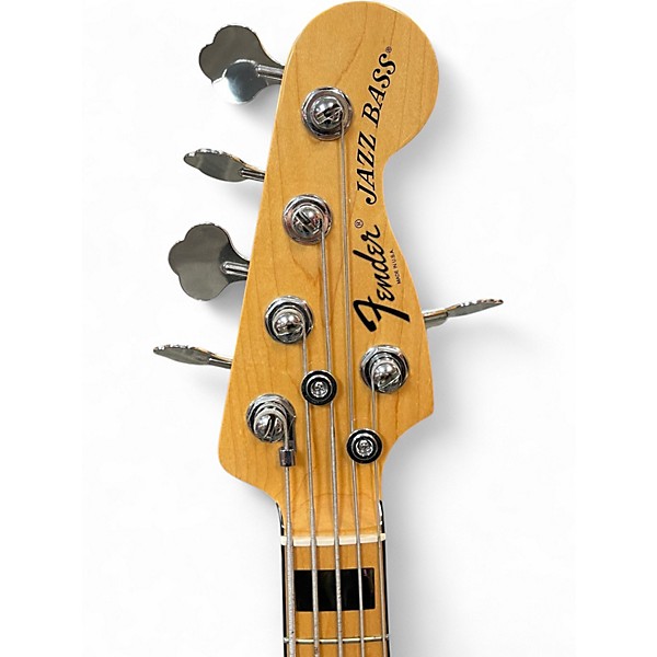 Used Fender American Deluxe Jazz Bass V 5 String Natural Electric Bass Guitar