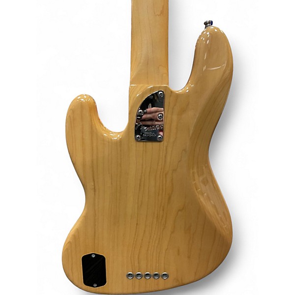 Used Fender American Deluxe Jazz Bass V 5 String Natural Electric Bass Guitar