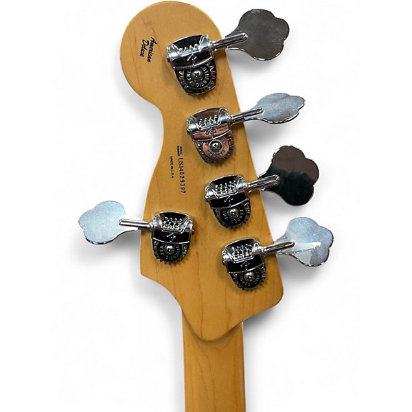 Used Fender American Deluxe Jazz Bass V 5 String Natural Electric Bass Guitar