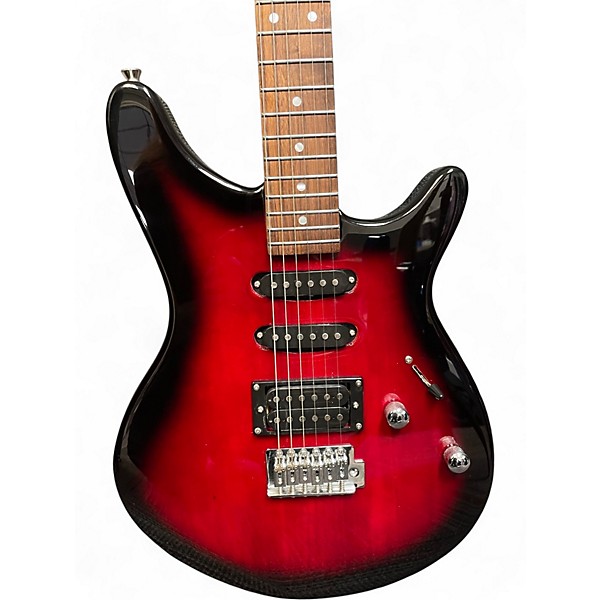 Used Rogue Rocketeer RR100RB Red Solid Body Electric Guitar