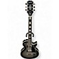 Used Epiphone Les Paul Custom Black and Silver Solid Body Electric Guitar thumbnail
