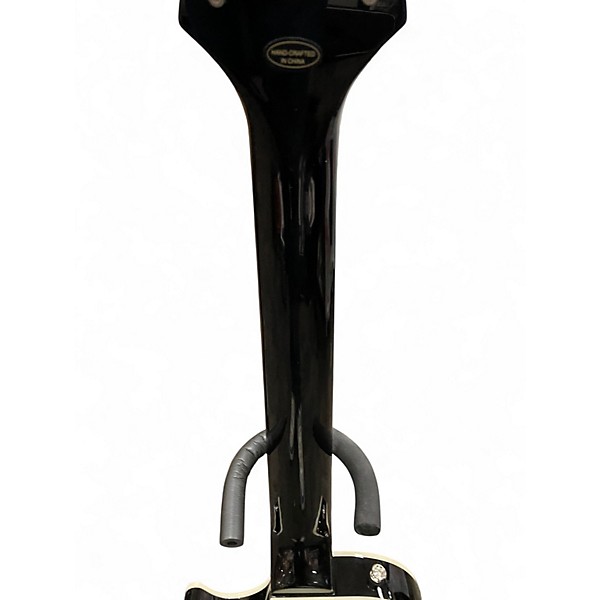 Used Epiphone Les Paul Custom Black and Silver Solid Body Electric Guitar