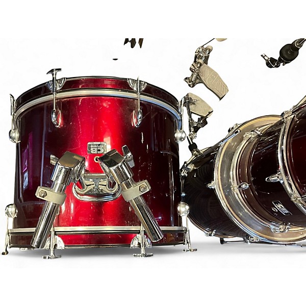 Used CB Percussion 5 Piece sp series red Drum Kit