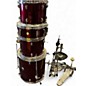 Used CB Percussion 5 Piece sp series red Drum Kit