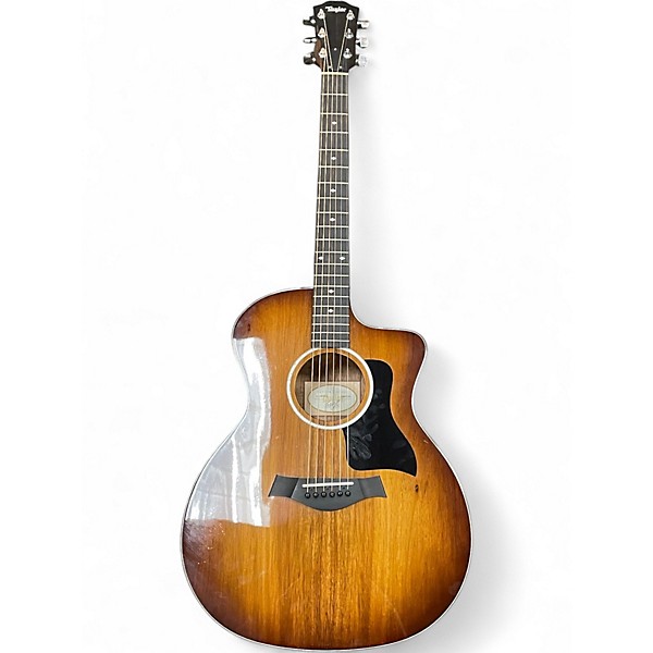 Used Taylor 224CEKDLX 2 Color Sunburst Acoustic Electric Guitar