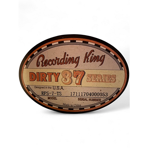 Used Recording King RPS 7 TS 2 Color Sunburst Acoustic Guitar