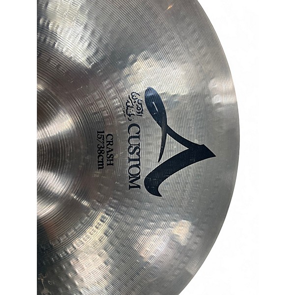 Used Zildjian 15in A Custom Crash Cymbal