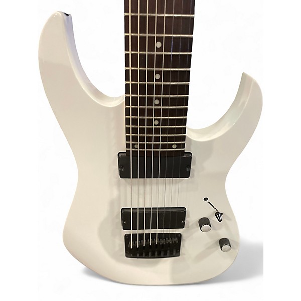 Used Ibanez RG8 8 String Alpine White Solid Body Electric Guitar