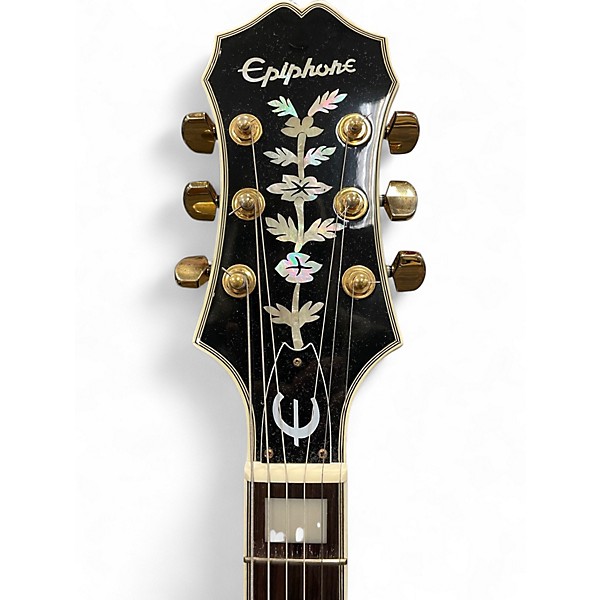 Used 2000s Epiphone ZYPHYR BLUES DELUXE Vintage Sunburst Hollow Body Electric Guitar