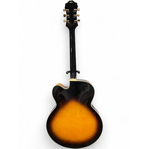 Used 2000s Epiphone ZYPHYR BLUES DELUXE Vintage Sunburst Hollow Body Electric Guitar