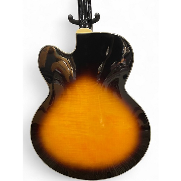 Used 2000s Epiphone ZYPHYR BLUES DELUXE Vintage Sunburst Hollow Body Electric Guitar