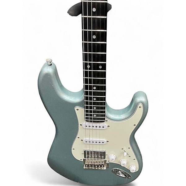 Used Donner SEEKER DC Silver Solid Body Electric Guitar