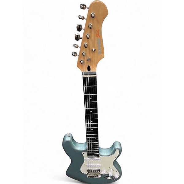 Used Donner SEEKER DC Silver Solid Body Electric Guitar