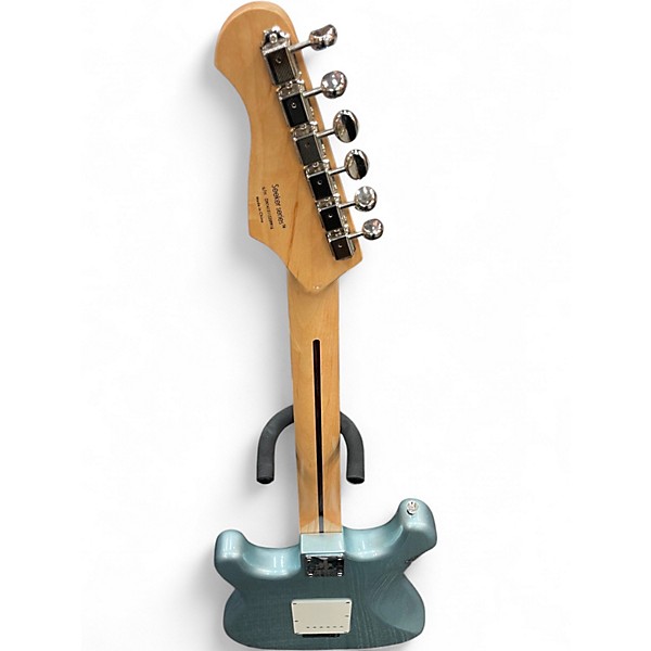 Used Donner SEEKER DC Silver Solid Body Electric Guitar