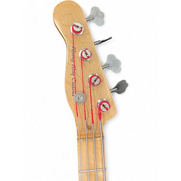 Used Wrong Way Guitars Custom Natural Electric Bass Guitar