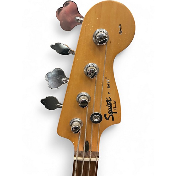 Used Squier Affinity Precision Bass Black Electric Bass Guitar