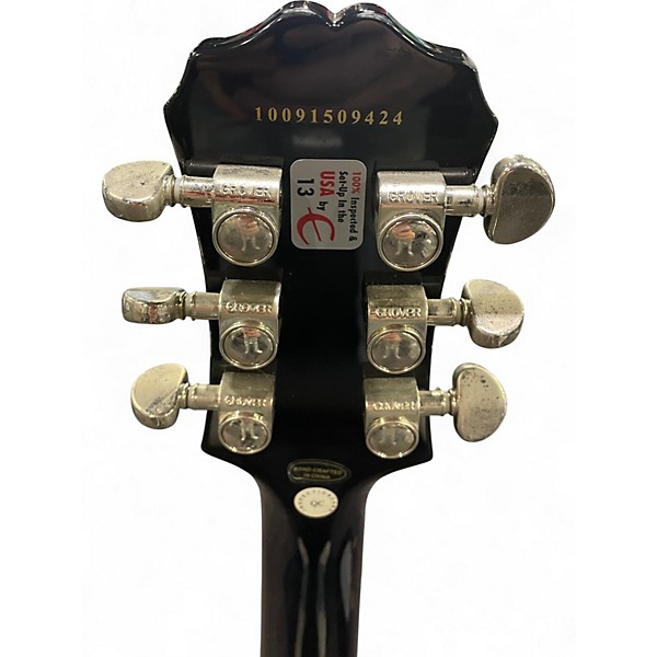 Used Epiphone Les Paul Standard Black Solid Body Electric Guitar