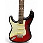 Used Squier Standard Stratocaster Left Handed sunburst Electric Guitar