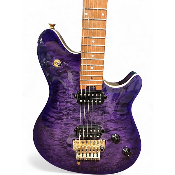 Used EVH WOLFGANG SPECIAL QUILT TOP PURPLE BURST Solid Body Electric Guitar