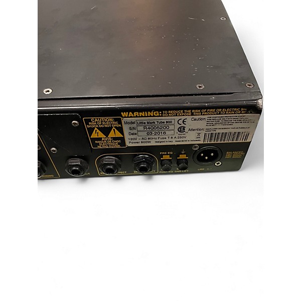 Used Markbass Little Mark Tube 800 Tube Bass Amp Head