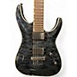 Used ESP LTD MH1001 Deluxe Trans Black Solid Body Electric Guitar