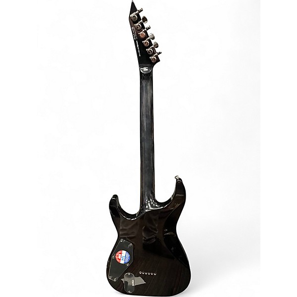 Used ESP LTD MH1001 Deluxe Trans Black Solid Body Electric Guitar