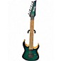 Used Ibanez RG752AHM 7 NEBULA GREEN BURST Solid Body Electric Guitar thumbnail