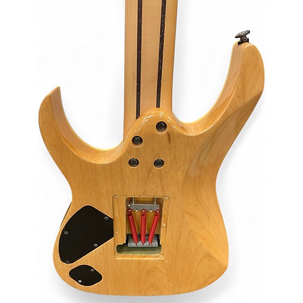 Used Ibanez RG752AHM 7 NEBULA GREEN BURST Solid Body Electric Guitar