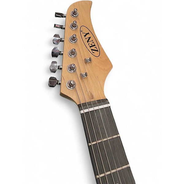 Used Zeny STATOCASTER COPY BLACK Solid Body Electric Guitar