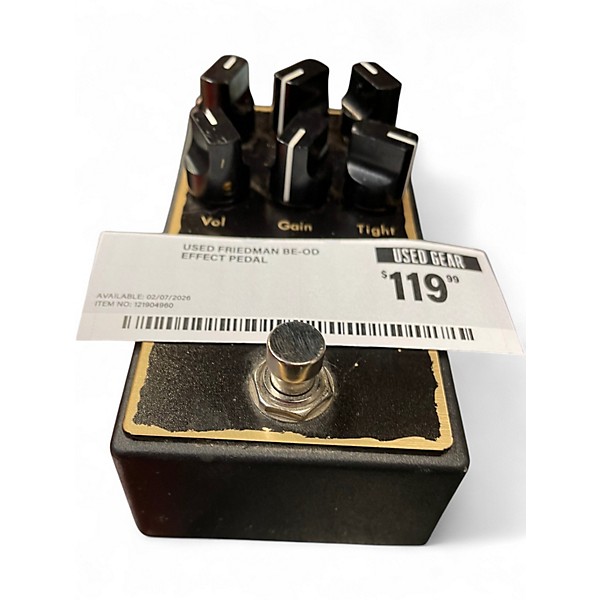 Used Friedman BE-OD Effect Pedal