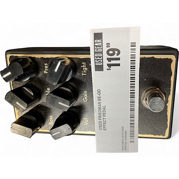 Used Friedman BE-OD Effect Pedal