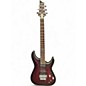 Used Schecter Guitar Research C1 Floyd Rose Platinum FRS Crimson Red Satin Solid Body Electric Guitar thumbnail
