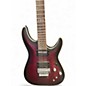 Used Schecter Guitar Research C1 Floyd Rose Platinum FRS Crimson Red Satin Solid Body Electric Guitar