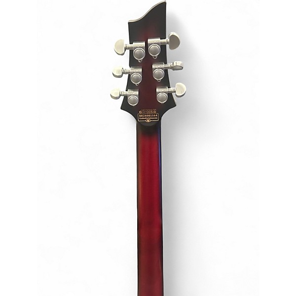 Used Schecter Guitar Research C1 Floyd Rose Platinum FRS Crimson Red Satin Solid Body Electric Guitar