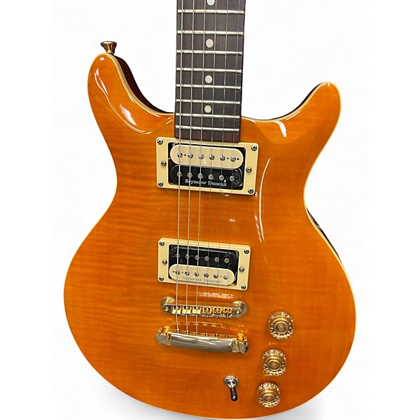 Used Hamer Double Cut Honey Blonde Solid Body Electric Guitar