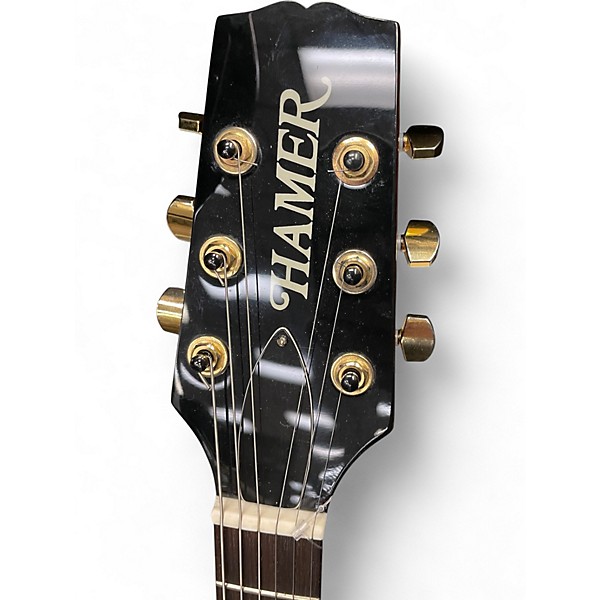 Used Hamer Double Cut Honey Blonde Solid Body Electric Guitar