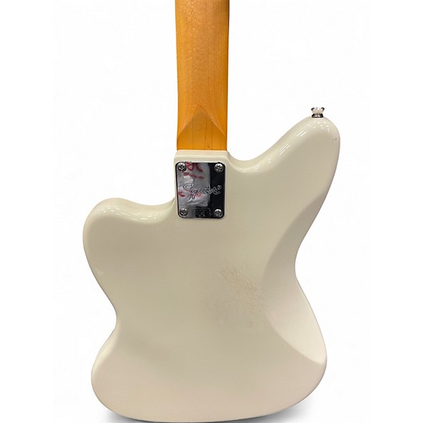 Used Squier J Mascis Jazzmaster Vintage White Solid Body Electric Guitar