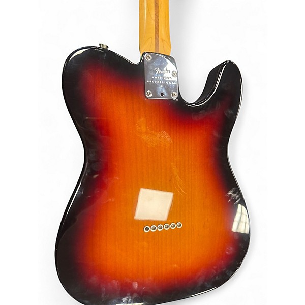 Used Fender American Professional II Telecaster 3 Color Sunburst Solid Body Electric Guitar