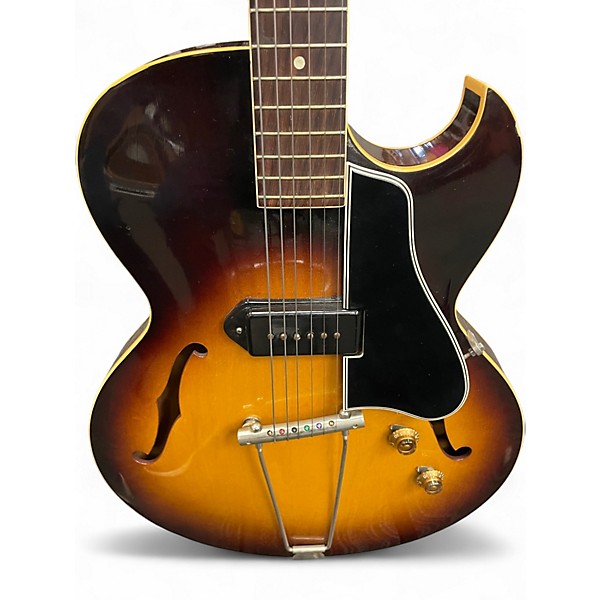 Vintage 1957 Gibson es225t Vintage Sunburst Hollow Body Electric Guitar