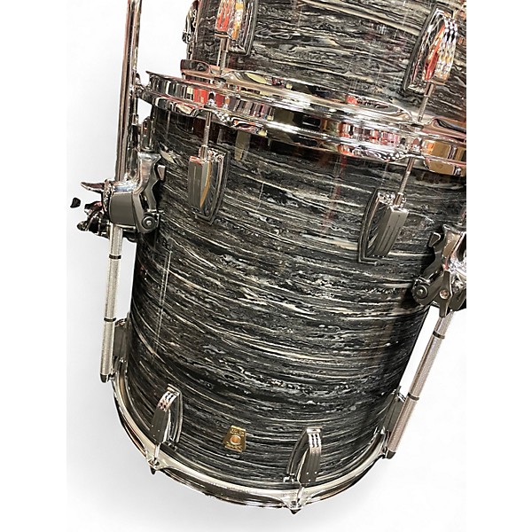 Used Ludwig 3 Piece Classic Maple Pro Beat Black Oyster Drum Kit