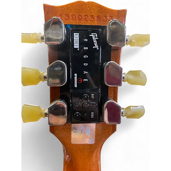 Used 2015 Gibson Les Paul Deluxe 2015 Gold Solid Body Electric Guitar