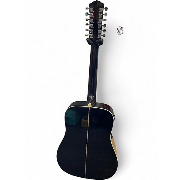 Used Fender DG16E 12 Black 12 String Acoustic Electric Guitar