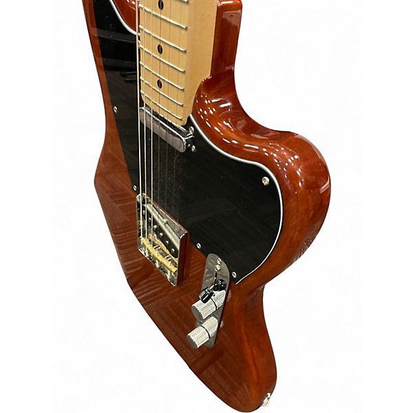 Used Squier Paranormal OFFSET Telecaster Antique Natural Solid Body Electric Guitar