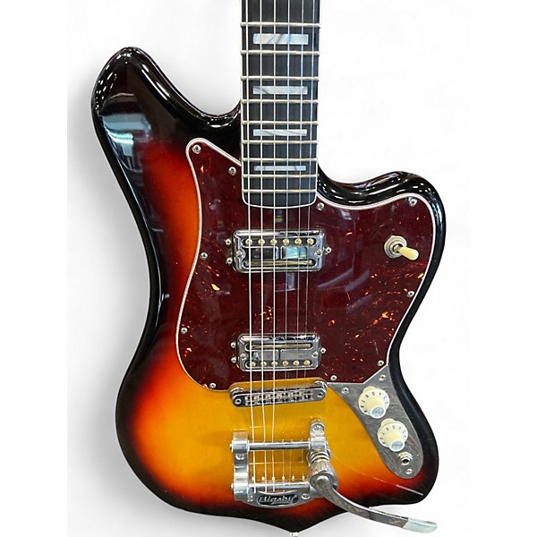 Used Fender Maverick Dorado 3 Tone Sunburst Solid Body Electric Guitar